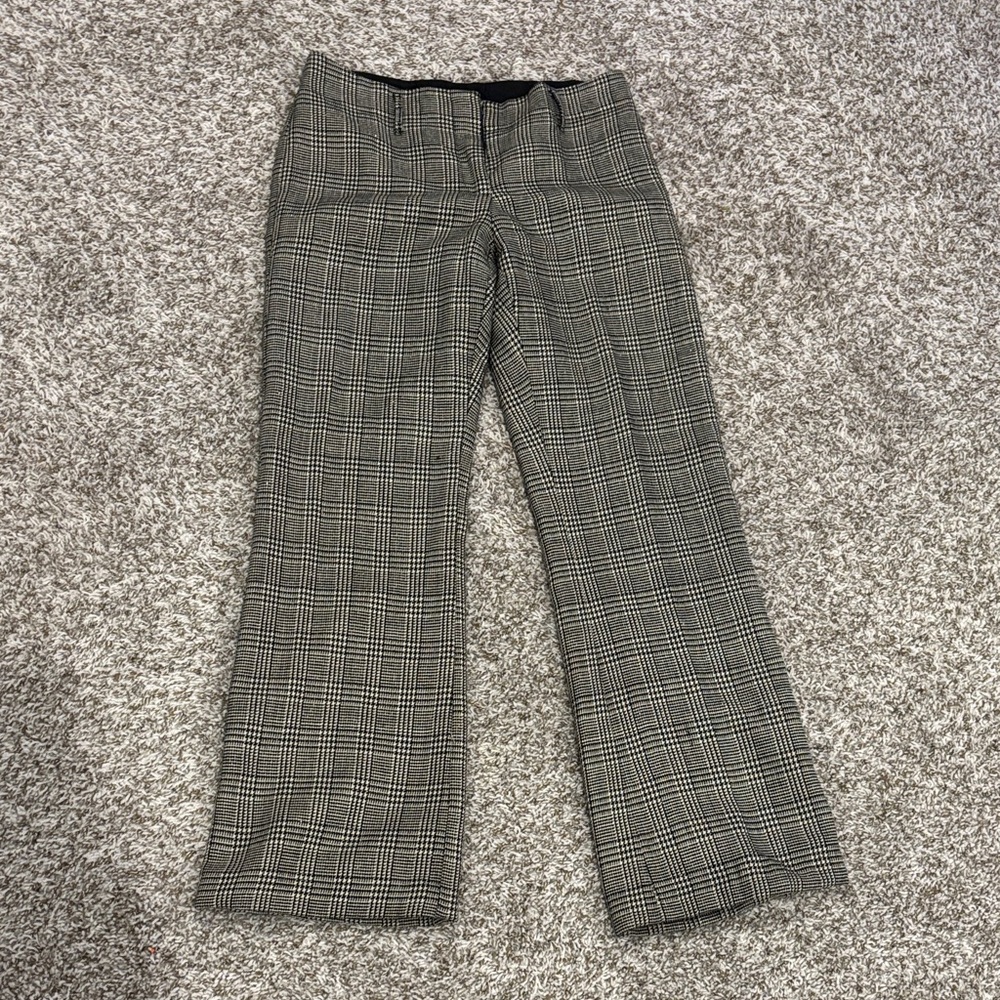 White House Black Market - Black and White Plaid Pants